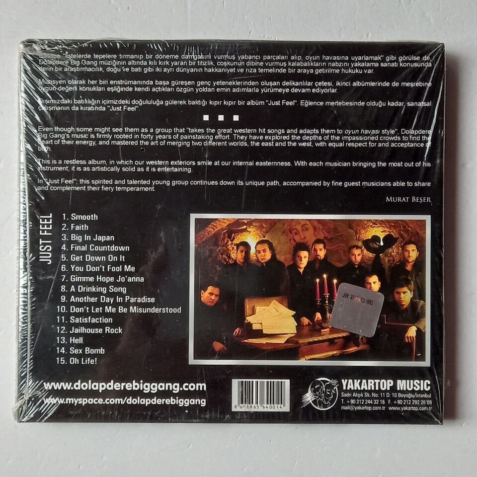 DOLAPDERE BIG GANG – JUST FEEL (2007) - CD DIGIPAK AMBALAJINDA SIFIR