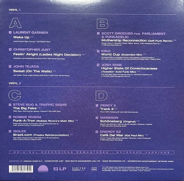 VARIOUS – IBIZA TECHNO / LAURENT GARNIER, JOSH WINK, PERCY X, ISOLEE, JOHN TEJADA (2025) - 2LP SIFIR PLAK