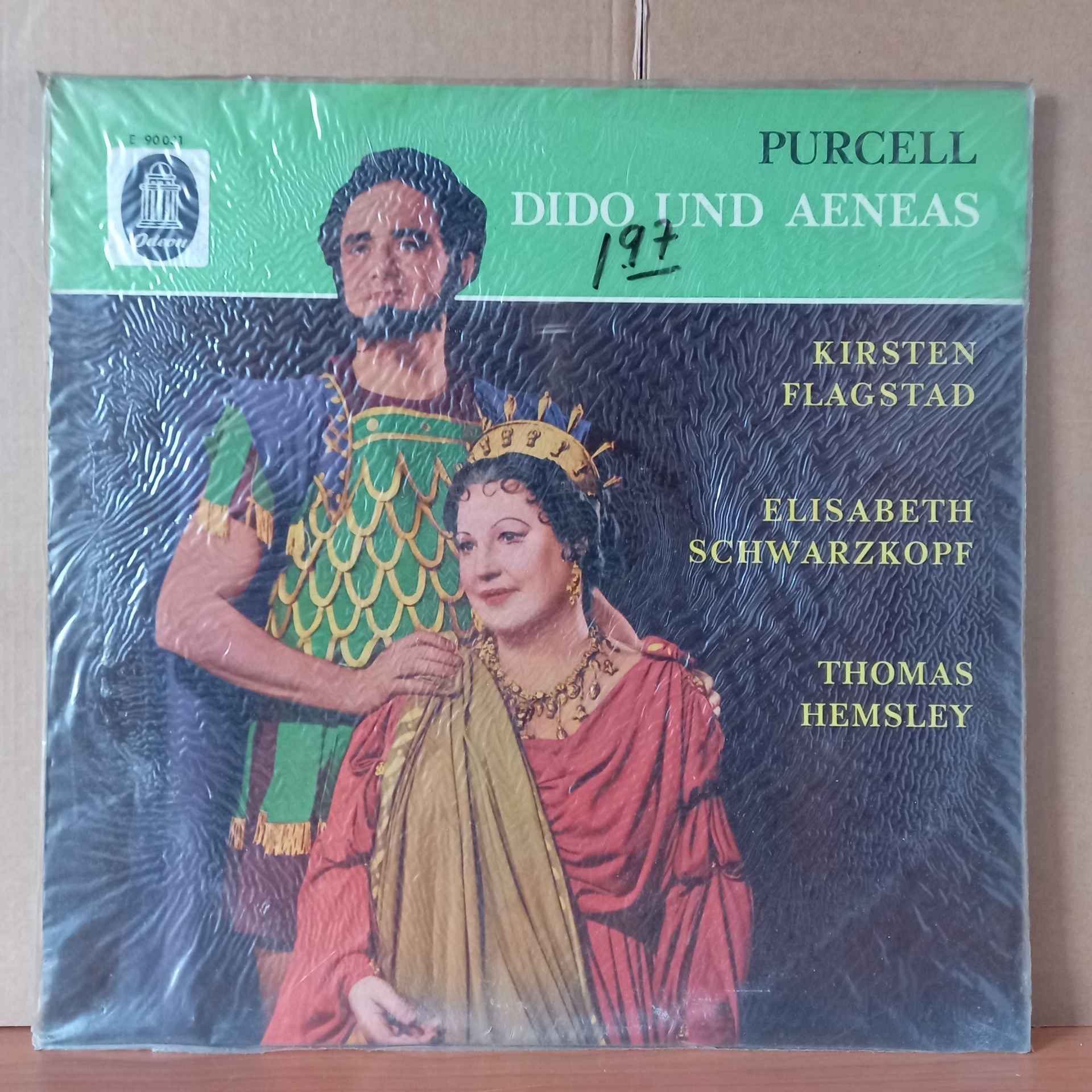 PURCELL: DIDO UND AENEAS / KIRSTEN FLAGSTAD, THE MERMAID THEATRE COMPANY, LONDON, GERAINT JONES - LP DÖNEM BASKISI SIFIR PLAK