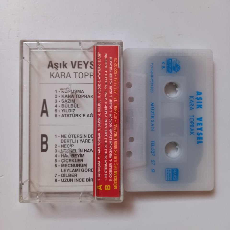 AŞIK VEYSEL - KARA TOPRAK (1992) - KASET 2.EL