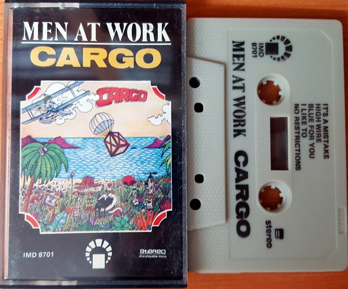 MEN AT WORK - CARGO CASSETTE MADE IN INDONESIA ''USED''