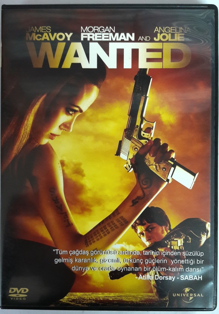WANTED - JAMES McAVOY - MORGAN FREEMAN - ANGELINA JOLIE - DVD 2.EL