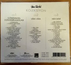 YENİ TÜRKÜ - KOLEKSİYON 3CD GÜNEBAKAN DÜNYANIN KAPILARI VİRA VİRA HER DEM 2.EL