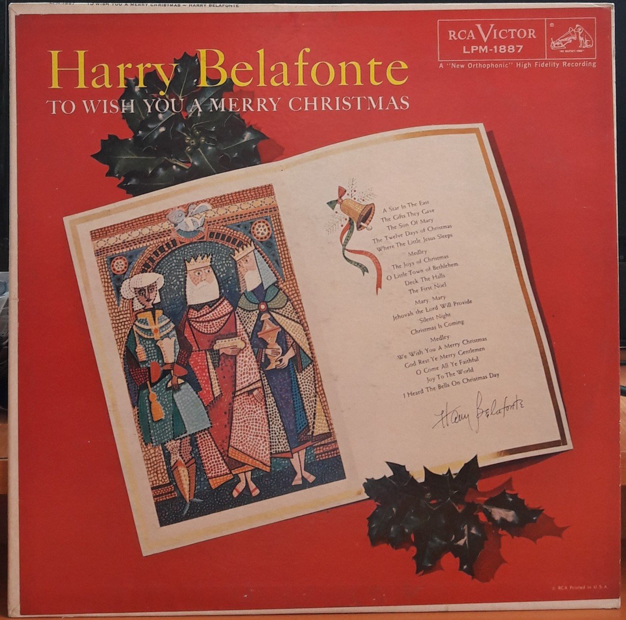 HARRY BELAFONTE - TO WISH YOU A MERRY CHRISTMAS - PLAK 2.EL
