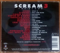 SCREAM 3 SOUNDTRACK / CREED, SYSTEM OF A DOWN, SLIPKNOT, COAL CHAMBER, GODSMACK, DOPE, ORGY, SEVENDUST, INCUBUS (2000) - CD 2.EL