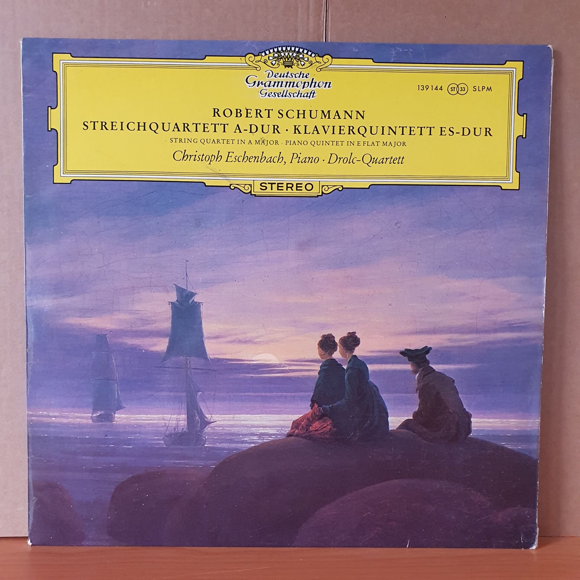 ROBERT SCHUMANN: STREICHQUARTETT A-DUR, KLAVIERQUINTETT ES-DUR / CHRISTOPH ESCHENBACH, DROLC-QUARTETT (1966) - LP 2.EL PLAK