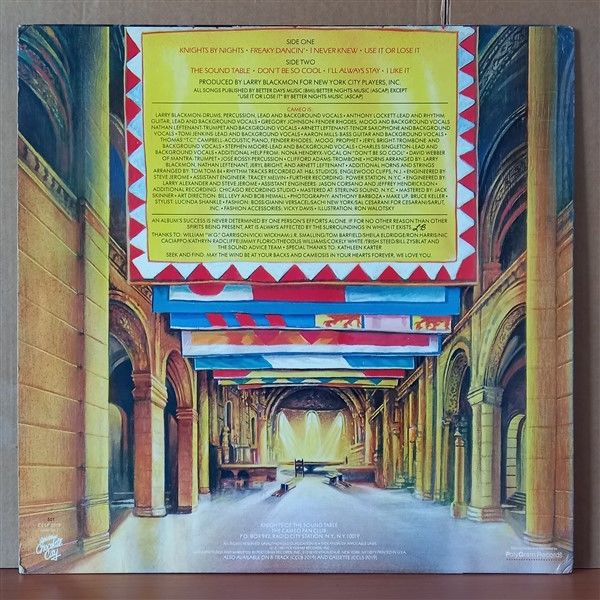 CAMEO – KNIGHTS OF THE SOUND TABLE (1981) - LP 2.EL PLAK