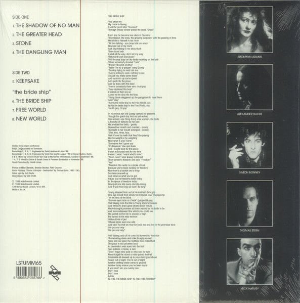 CRIME & THE CITY SOLUTION - THE BRIDE SHIP (1989) - LP 2023 WHITE COLOURED EDITION SIFIR PLAK