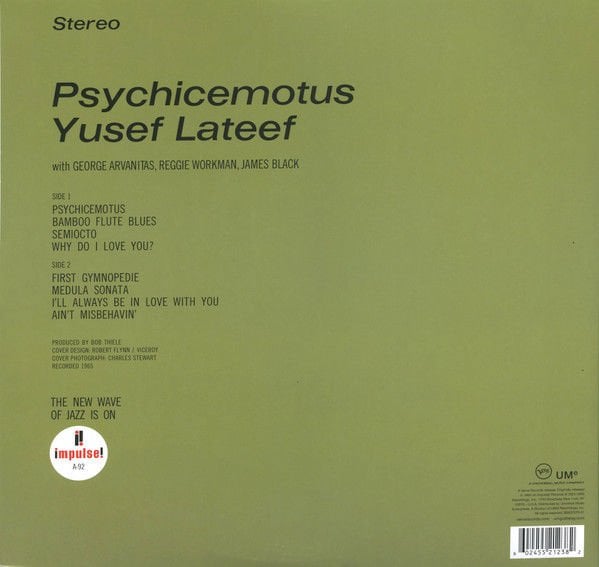 YUSEF LATEEF - PSYCHICEMOTUS (1966) - LP 180GR 2023 EDITION SIFIR PLAK