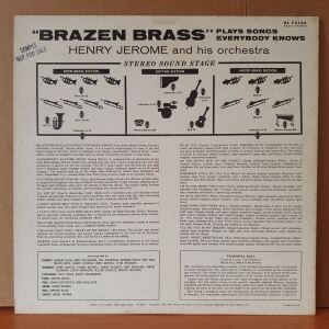 BRAZEN BRASS PLAYS SONGS EVERYBODY KNOWS / HENRY JEROME AND HIS ORCHESTRA (1960) - LP 2.EL PLAK