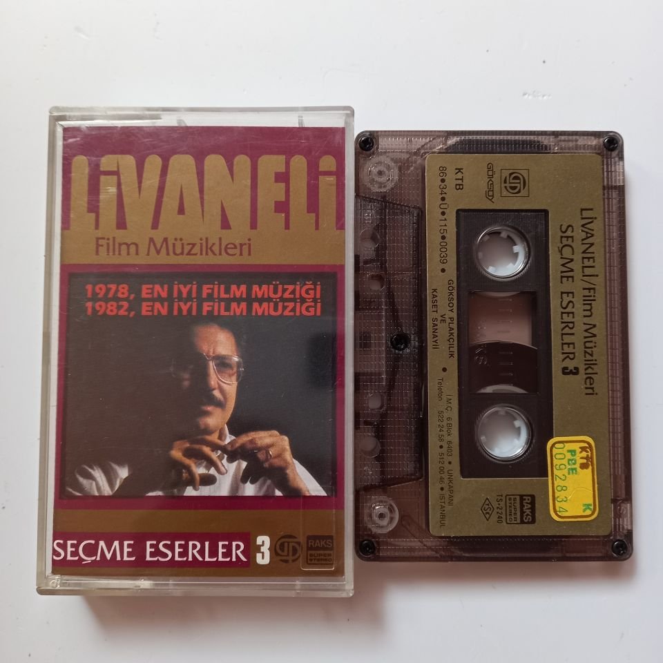 ZÜLFÜ LİVANELİ - FİLM MÜZİKLERİ / SEÇME ESERLER 3 (1986) - KASET 2.EL