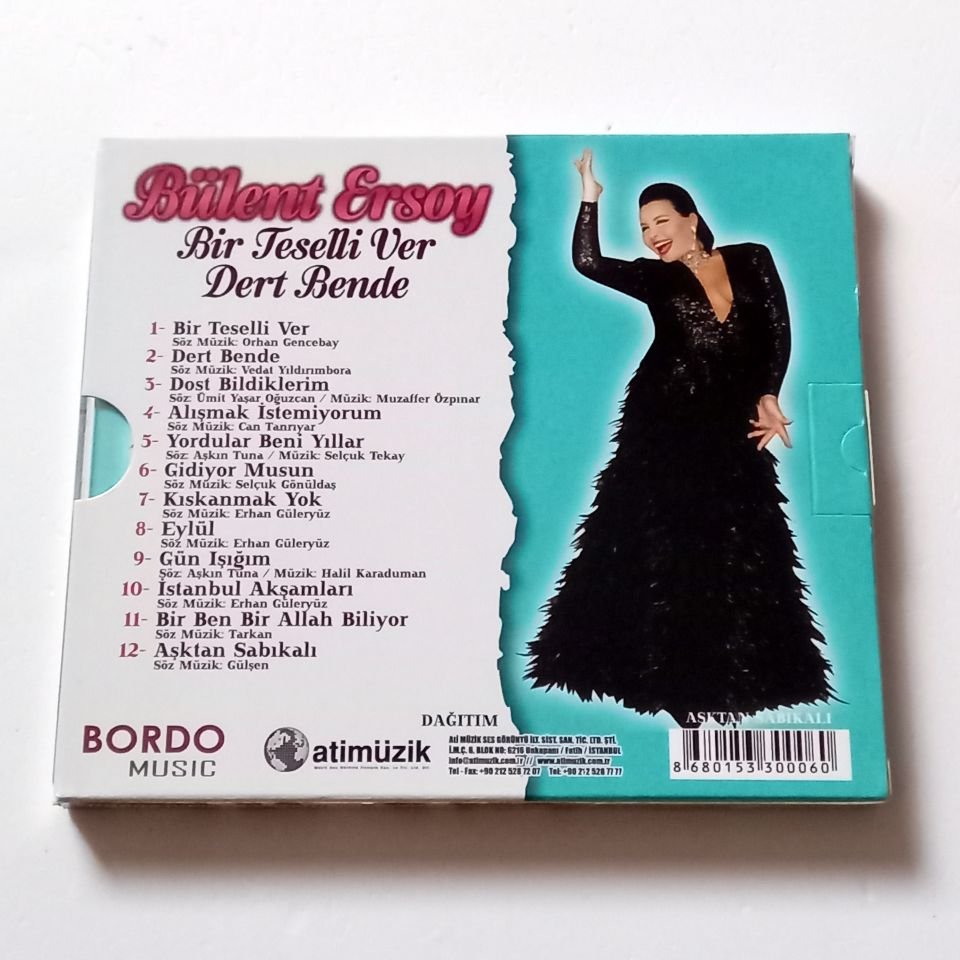 BÜLENT ERSOY - BİR TESELLİ VER / DERT BENDE (2018) - CD 2.EL