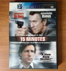 15 DAKİKA - 15 MINUTES - ROBERT DE NIRO - EDWARD BURNS - DVD 2.EL 1.BÖLGE TR ALTYAZI YOKTUR