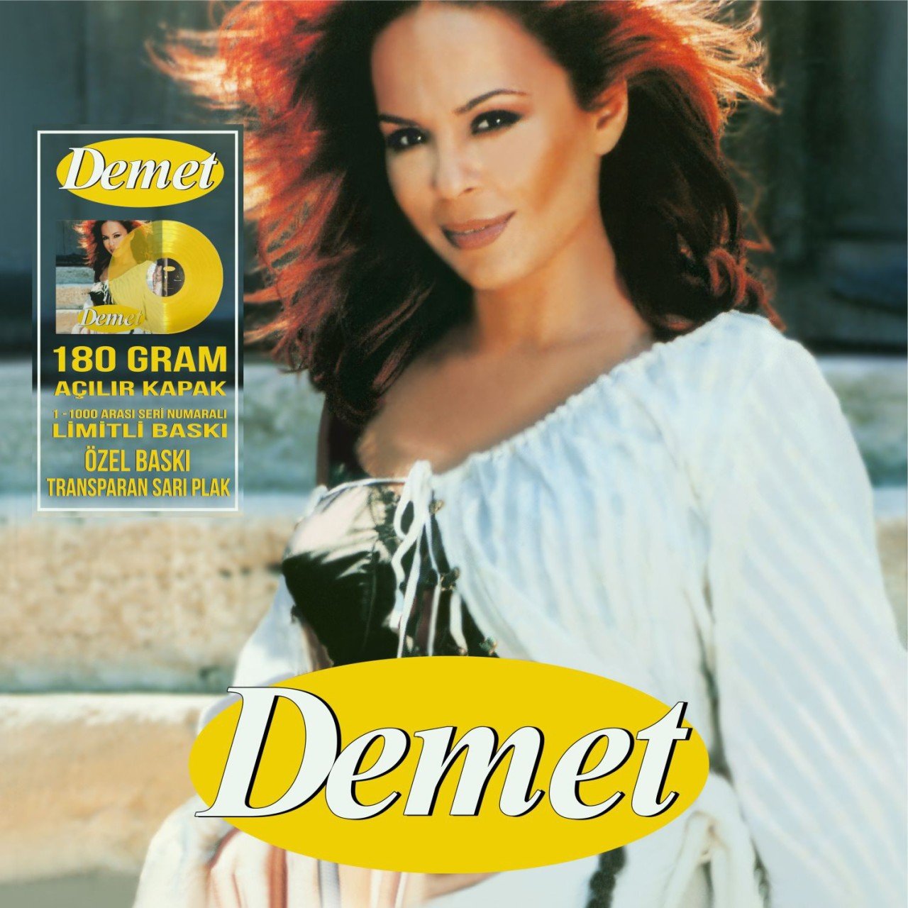 DEMET SAĞIROĞLU - DEMET / PAPATYA FALLARI (2000) - LP 2021 BASIM SINIRLI NUMARALI TRANSPARAN SARI RENKLİ SIFIR PLAK