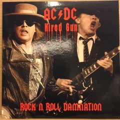 AC/DC - HIRED GUN, ROCK N ROLL DAMNATION LIVE 2016, KIRMIZI RENKLİ 2.EL PLAK