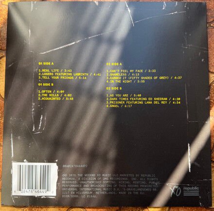 THE WEEKND - BEAUTY BEHIND THE MADNESS (2015) - 2LP 2025 CLEAR COLOURED EDITION SIFIR PLAK