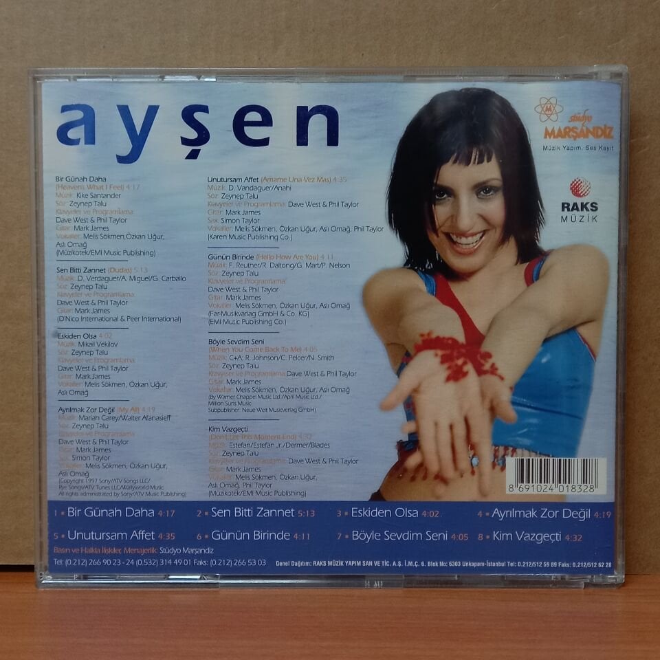 AYŞEN - BİR GÜNAH DAHA (1999) - CD 2.EL