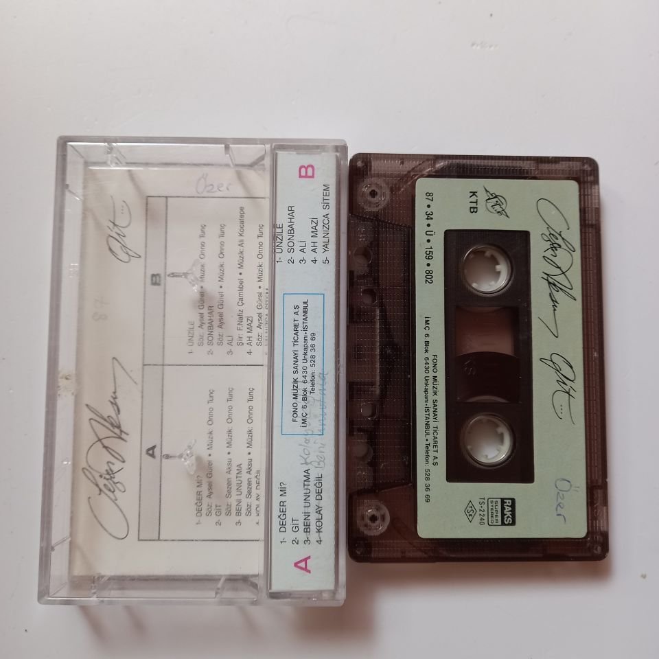 SEZEN AKSU - GİT (1987) - KASET 2.EL