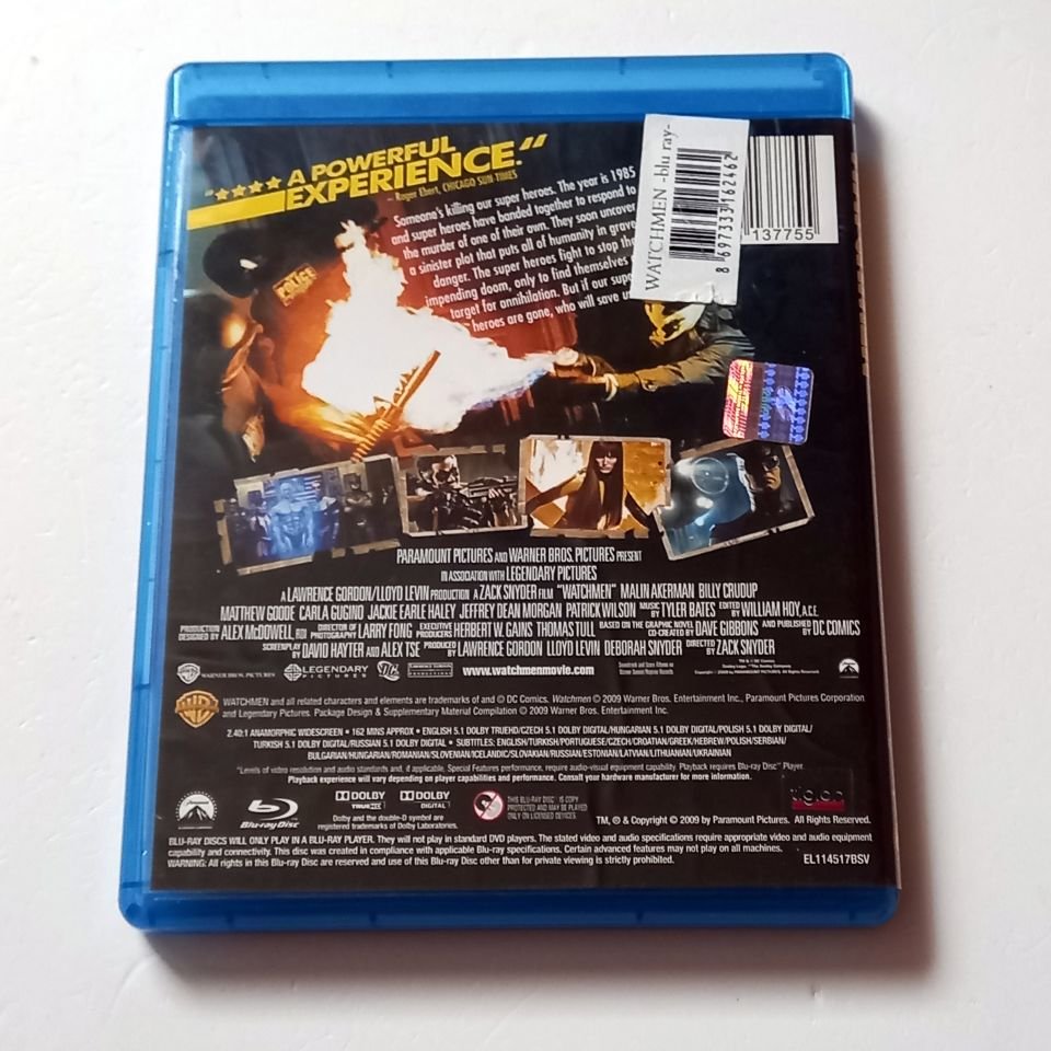 WATCHMEN - MALIN AKERMAN, BILLY CRUDUP, MATTHEW GOODE - YÖN.: ZACK SNYDER - BLU-RAY 2.EL