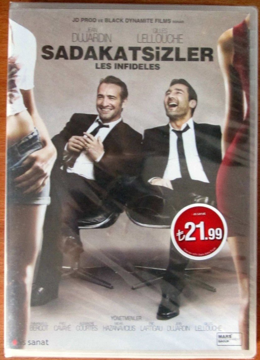 SADAKATSİZLER - LES INFIDELES - JEAN DUJARDIN - GILLES LELLOUCHE - DVD SIFIR