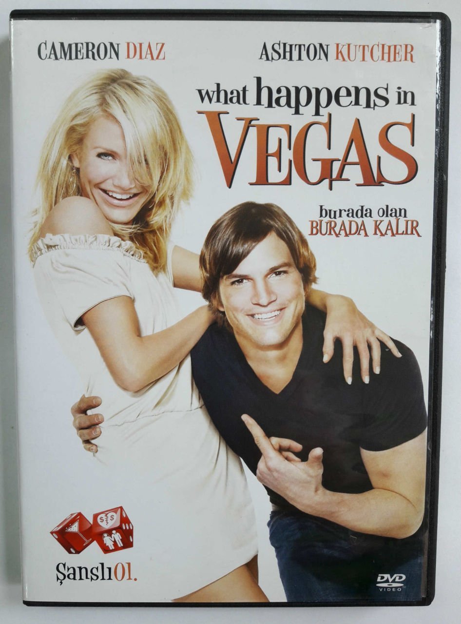 BURADA OLAN BURADA KALIR - WHAT HAPPENS IN VEGAS - CAMERON DIAZ - ASHTON KUTCHER - DVD 2.EL