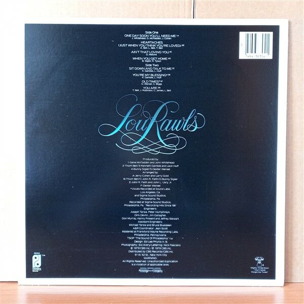 LOU RAWLS – SIT DOWN AND TALK TO ME (1979) - LP 2. EL PLAK