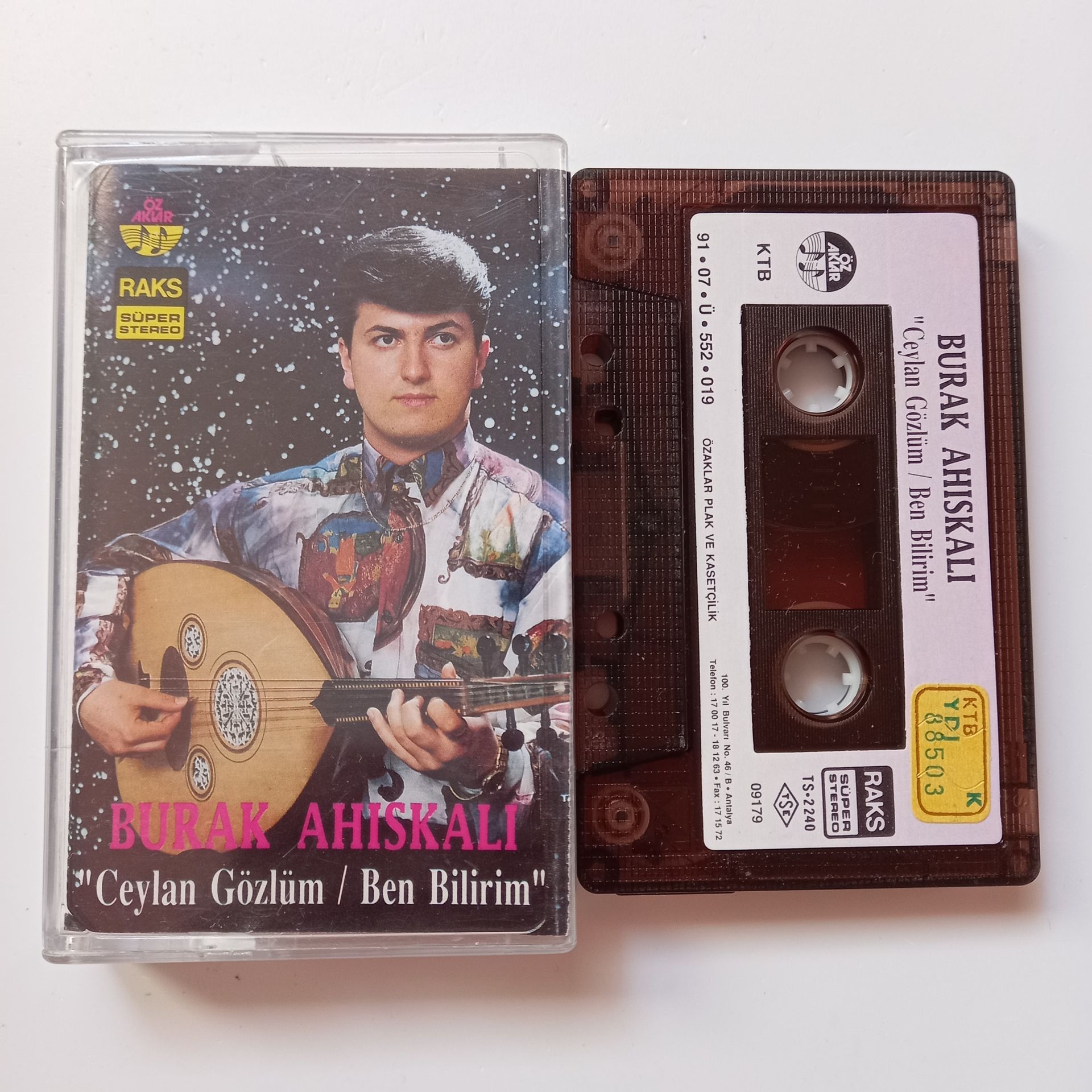 BURAK AHISKALI - CEYLAN GÖZLÜM / BEN BİLİRİM (1991) - KASET 2.EL