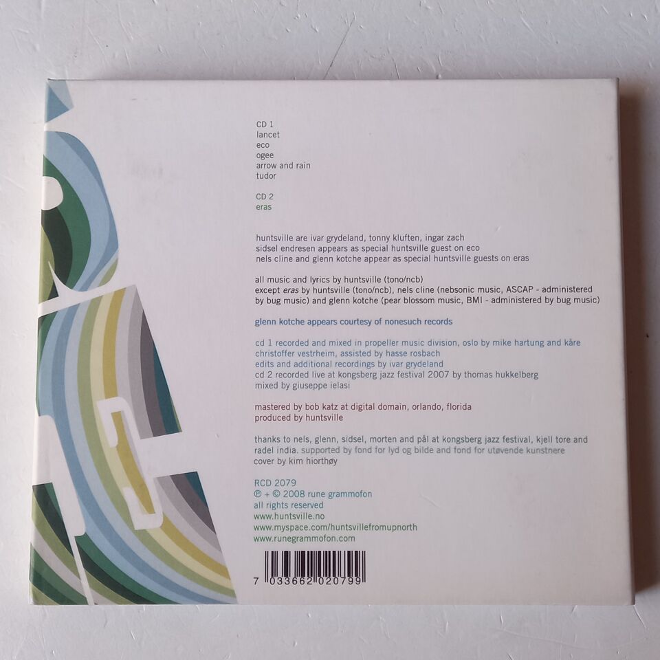 HUNTSVILLE – ECO, ARCHES & ERAS (2008) - 2CD DIGIPAK 2.EL