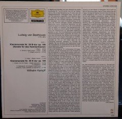 BEETHOVEN: PIANO SONATAS NOS.29&30, WILHELM KEMPFF - 2.EL PLAK