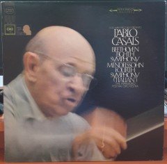 BEETHOVEN: SYMPHONY NO.8, MENDELSSOHN: SYMPHONY NO.4, PABLO CASALS - PLAK 2.EL
