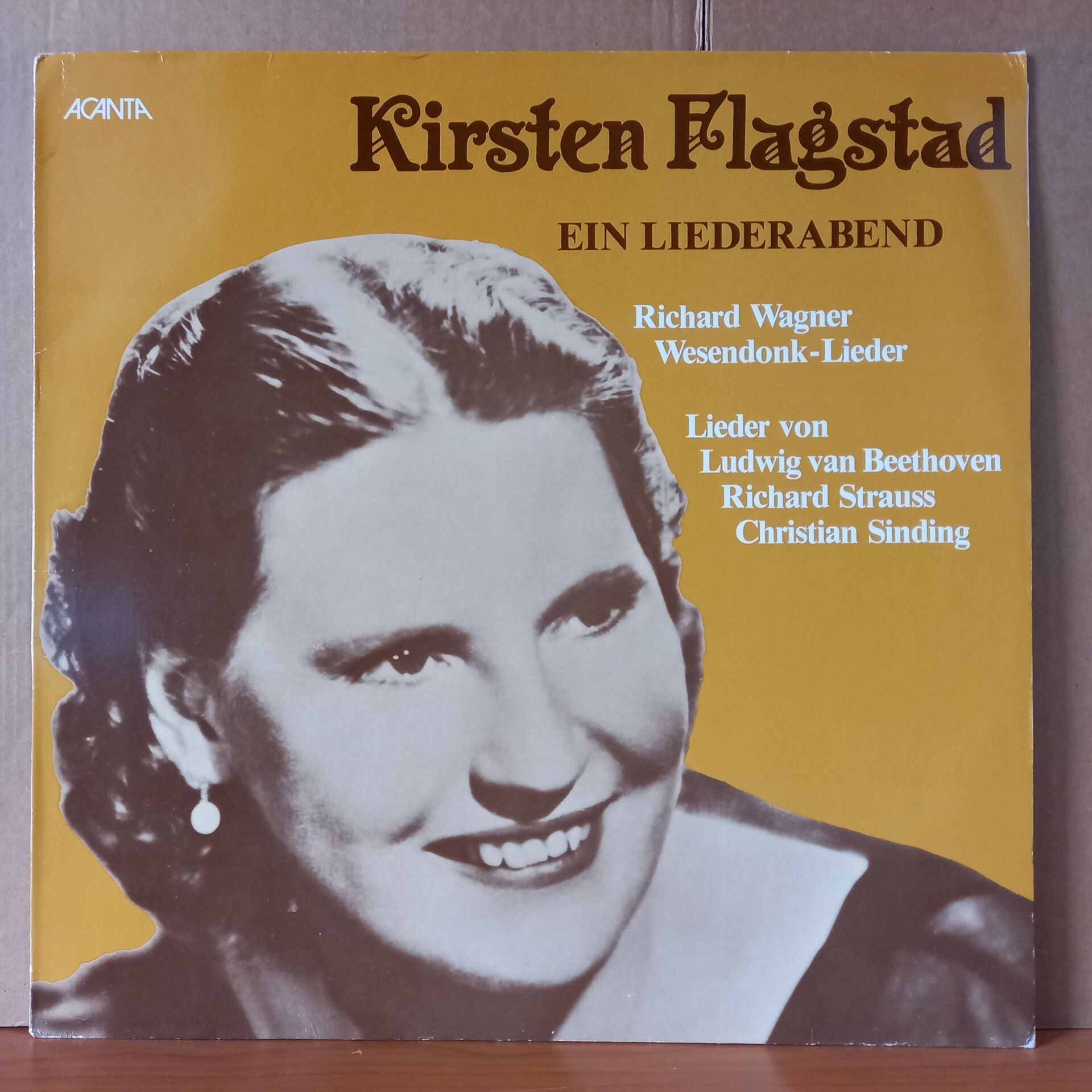 KIRSTEN FLAGSTAD - EIN LIEDERABEND / RICHARD WAGNER, LUDWIG VAN BEETHOVEN, RICHARD STRAUSS, CHRISTIAN SINDING (1980) - LP 2.EL PLAK