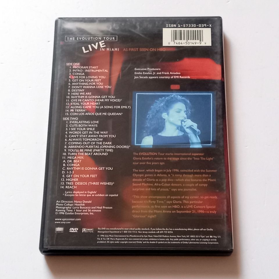 GLORIA ESTEFAN - THE EVOLUTION TOUR LIVE IN MIAMI (1996) - DVD 2.EL
