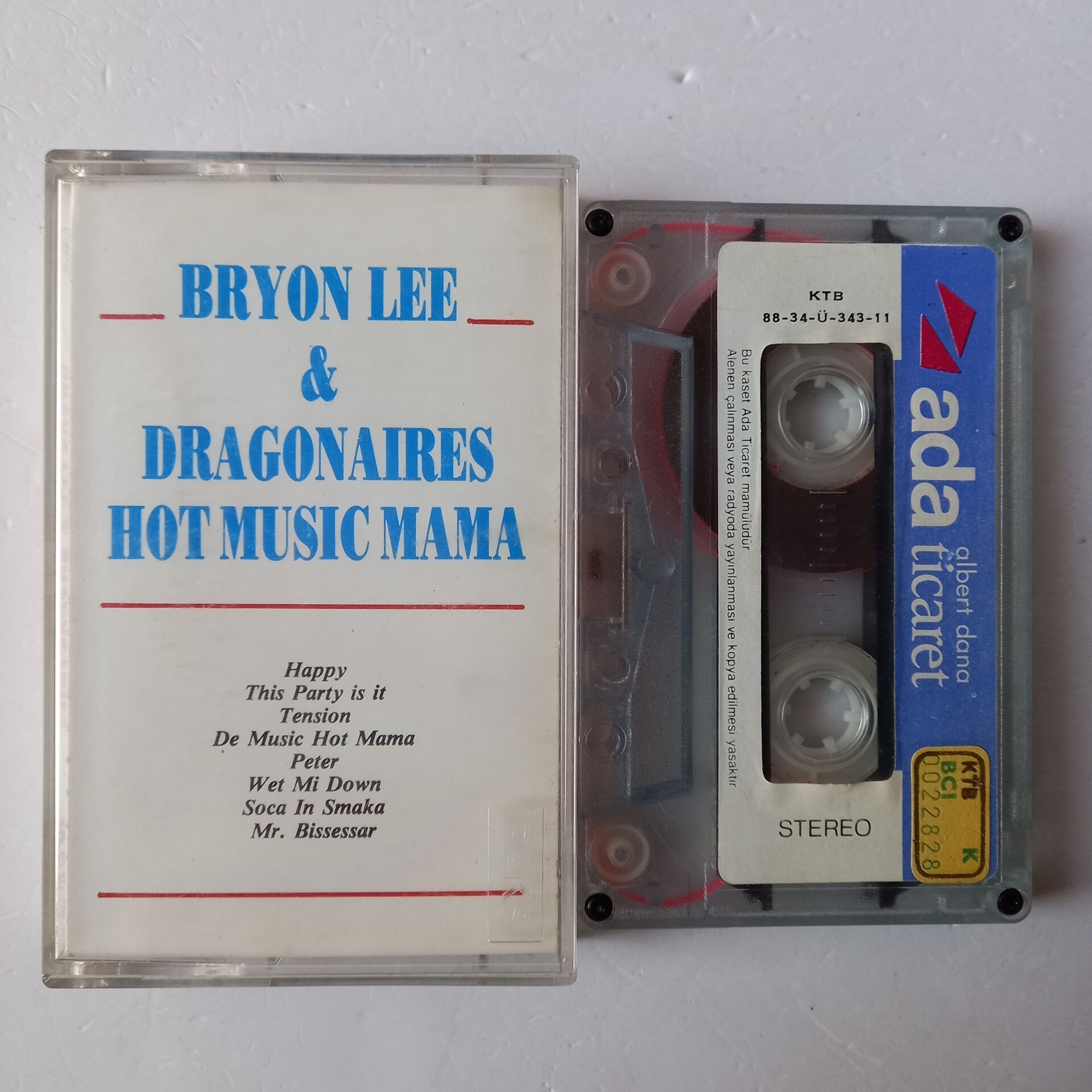 BRYON LEE & DRAGONAIRES - HOT MUSIC MAMA (1988) - KASET 2.EL
