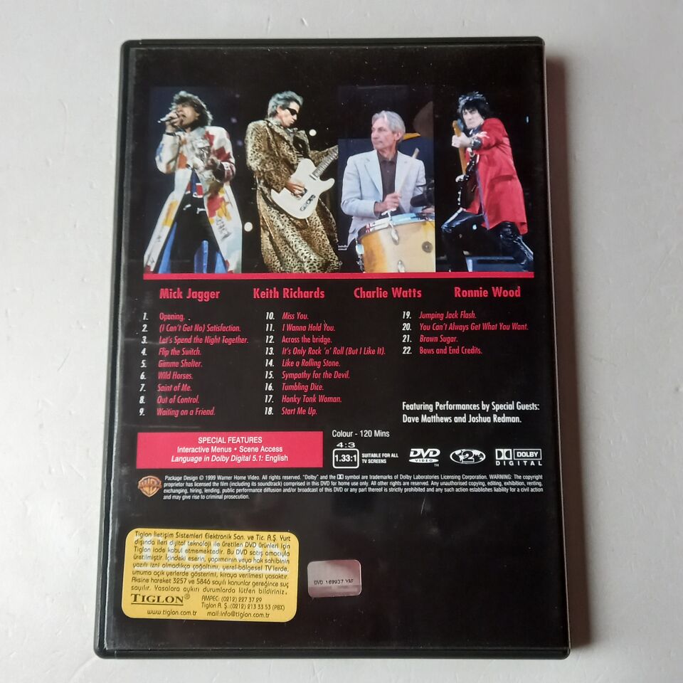 THE ROLLING STONES - BRIDGES TO BABYLON TOUR 97-98 / LIVE IN CONCERT - DVD 2.EL