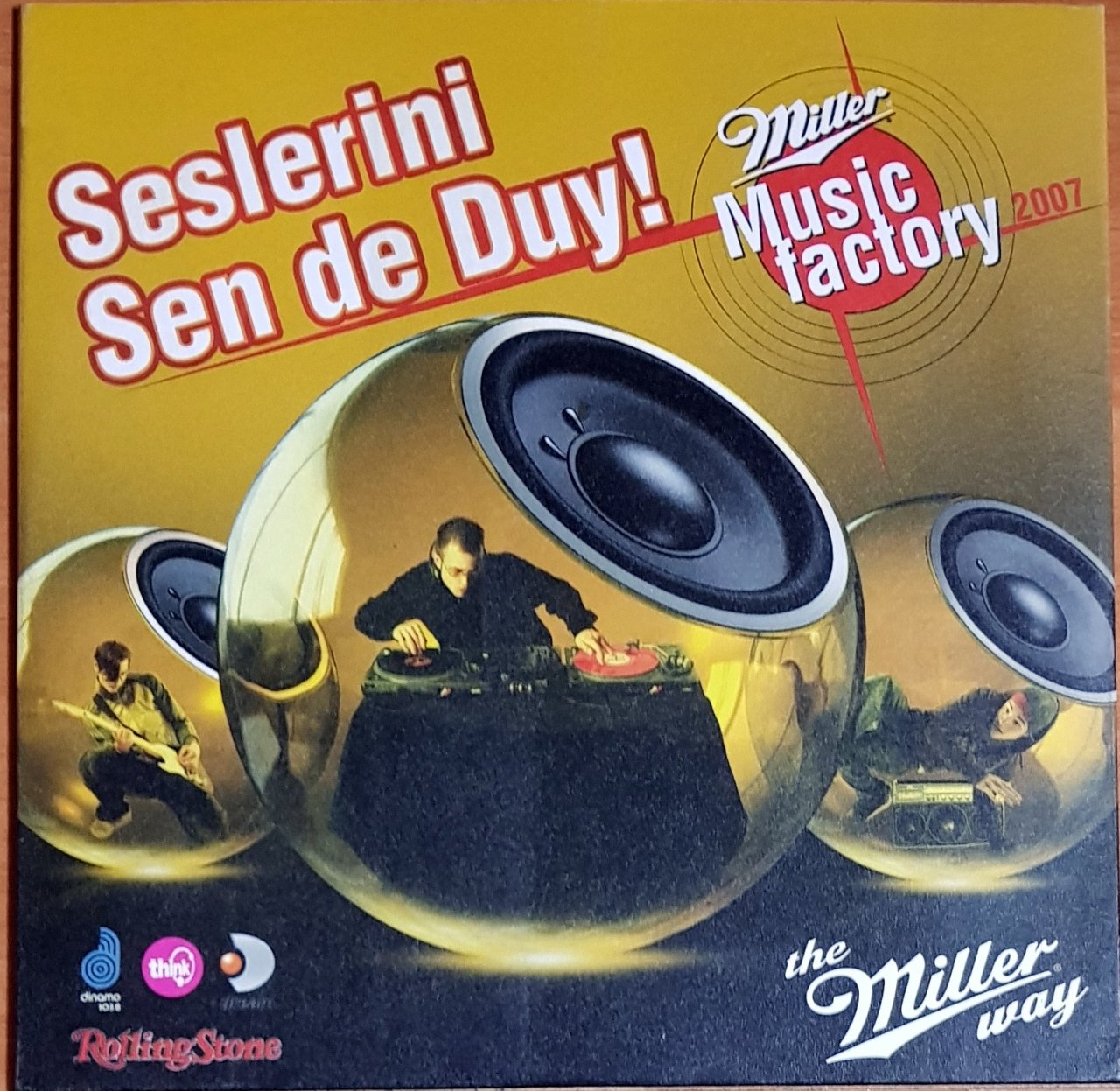 SESLERİNİ SEN DE DUY / MILLER MUSIC FACTORY 2007 / ROLLING STONE, DINAMO 103.8 PROMO CD 2.EL