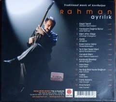 RAHMAN - AYRILIK / TRADITIONAL MUSIC OF AZERBAIJAN (2006) - CD DUYGU MÜZİK 2.EL