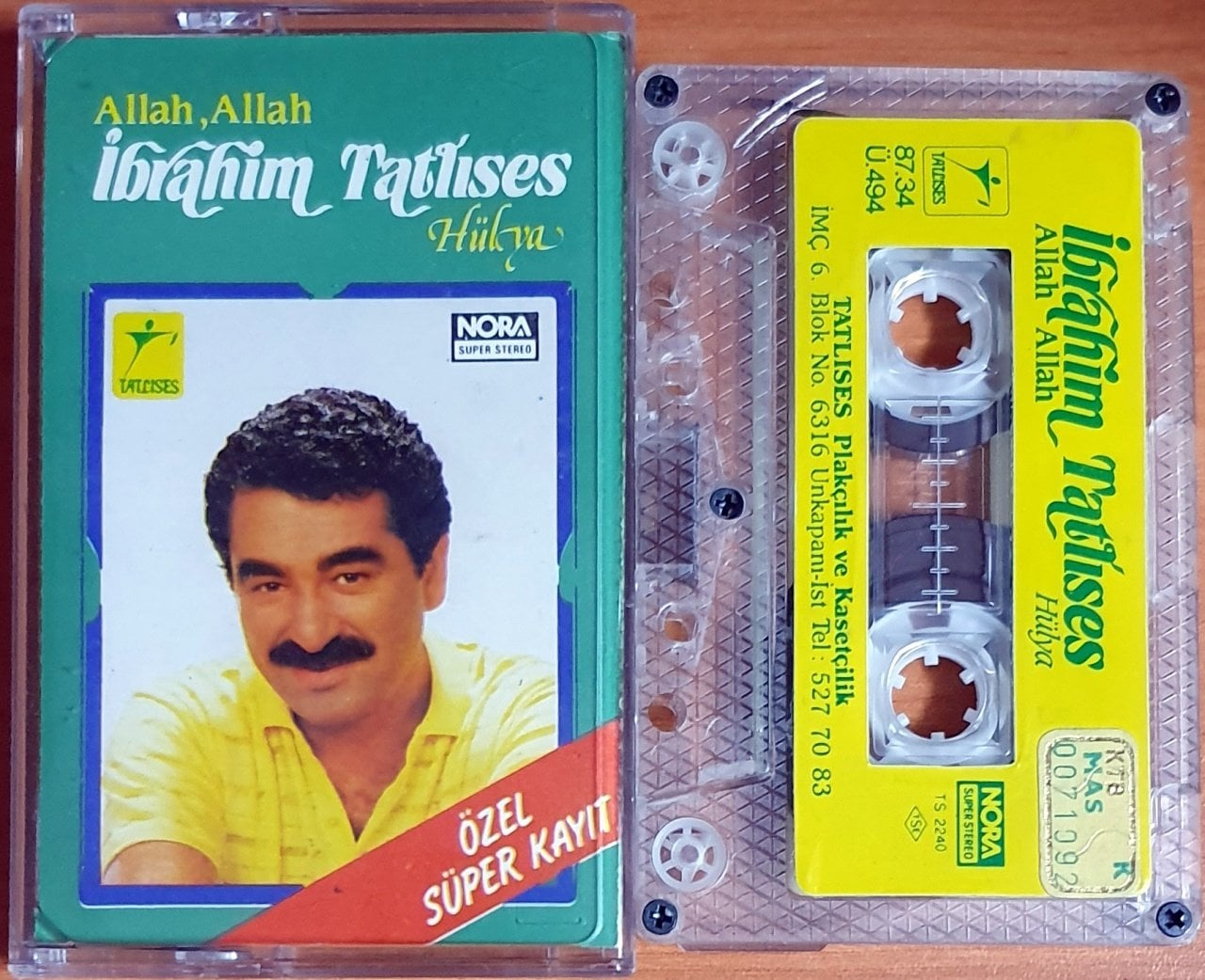 İBRAHİM TATLISES - ALLAH ALLAH / HÜLYA (1987) - KASET 2.EL