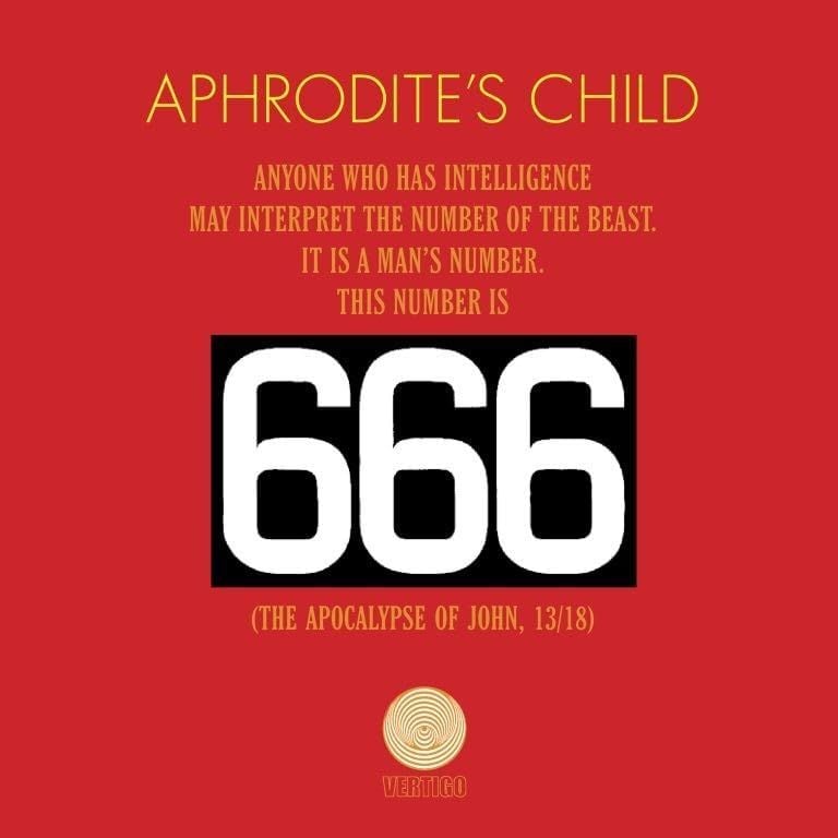 APHRODITE'S CHILD - 666 (THE APOCALYPSE OF JOHN 13/18) (1972) - 2LP 180GR 2024 EDITION SIFIR PLAK