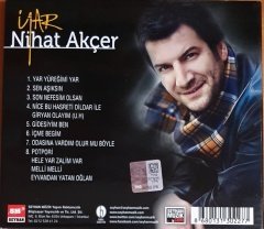 NİHAT AKÇER - YAR (2015) SEYHAN MÜZİK CD 2.EL