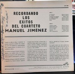 CUARTETO MANUEL JIMENEZ - RECORDANDO LOS EXITOS DEL - PLAK 2.EL