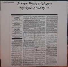 SCHUBERT: IMPROMPTUS, MURRAY PERAHIA (1983) - PLAK 2.EL