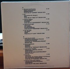 BRAIN THE NO.1 GERMAN ROCK-LABEL - PROMO PLAK 2.EL GROBSCHNITT, NEU, CLUSTER, JANE, GURU GURU...