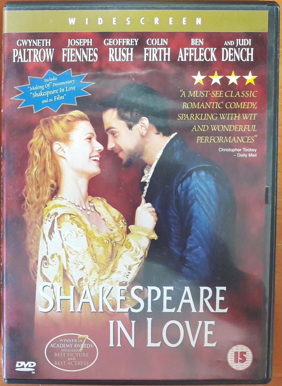 SHAKESPEARE IN LOVE - GWYNETH PALTROW - JOSEPH FIENNES - GEOFFREY RUSH - JUDI DENCH - DVD 2.EL TR ALTYAZI YOKTUR