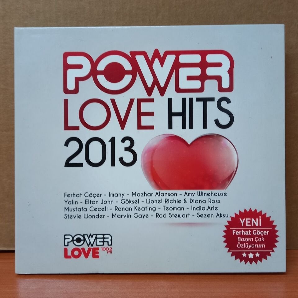 POWER LOVE HITS 2013 / FERHAT GÖÇER, MAZHAR ALANSON, AMY WINEHOUSE, YALIN, GÖKSEL, LIONEL RICHIE, TEOMAN, SEZEN AKSU (2013) - CD 2.EL
