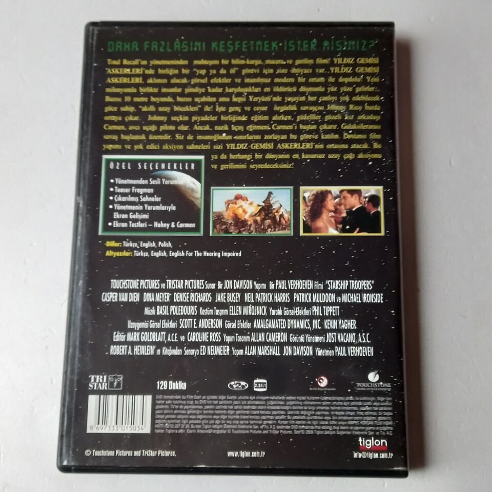 STARSHIP TROOPERS / YILDIZ GEMİSİ ASKERLERİ - DVD 2.EL