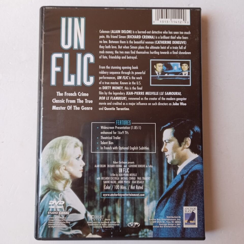 UN FLIC - ALAIN DELON, CATHERINE DENEUVE - DVD 1.BÖLGE 2.EL