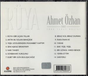 AHMET ÖZHAN - RÜYA (2003) CD 2.EL