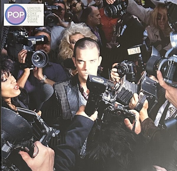 ROBBIE WILLIAMS - LIFE THRU A LENS (1997) - LP 2025 COKE BOTTLE CLEAR COLOURED EDITION SIFIR PLAK