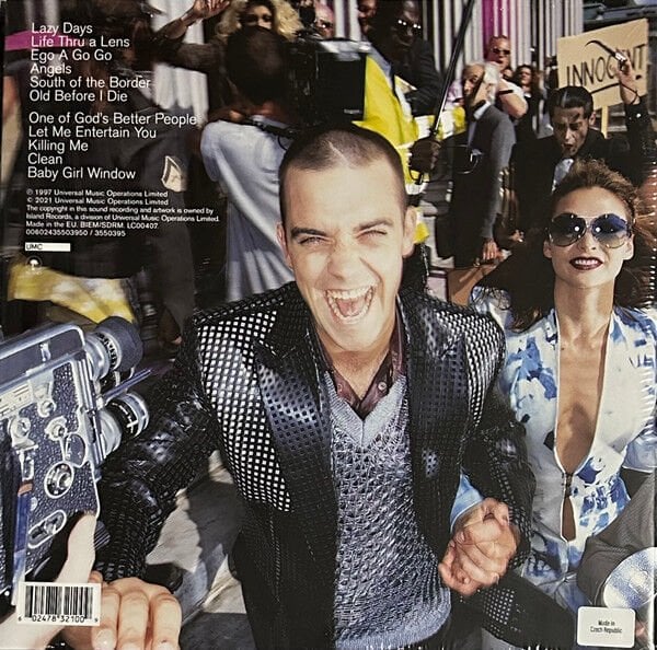 ROBBIE WILLIAMS - LIFE THRU A LENS (1997) - LP 2025 COKE BOTTLE CLEAR COLOURED EDITION SIFIR PLAK