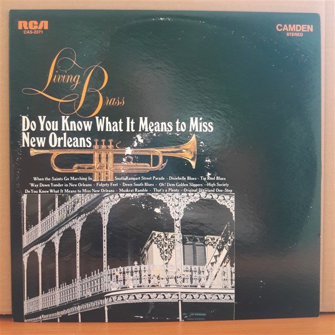 DO YOU KNOW WHAT IT MEANS TO MISS NEW ORLEANS - LIVING BRASS (1968) - LP 2.EL PLAK